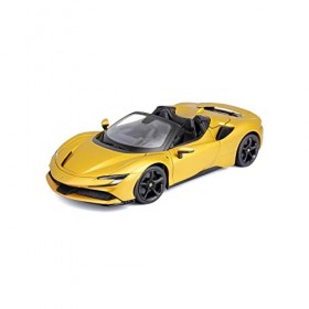 Burago- May Cheong GROUP-BBURAGO-1/18 Ferrari-SF 90 Spider-Gold-Véhicule pour Enfant dès 3 ans-16016, 16016