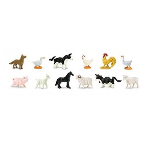 Safari Ltd - 695204 -Tube de Figurines Animaux de la Ferme