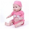 Poupées Reborn Girls - Poupées en silicone pour bébé fille - 55,9 cm