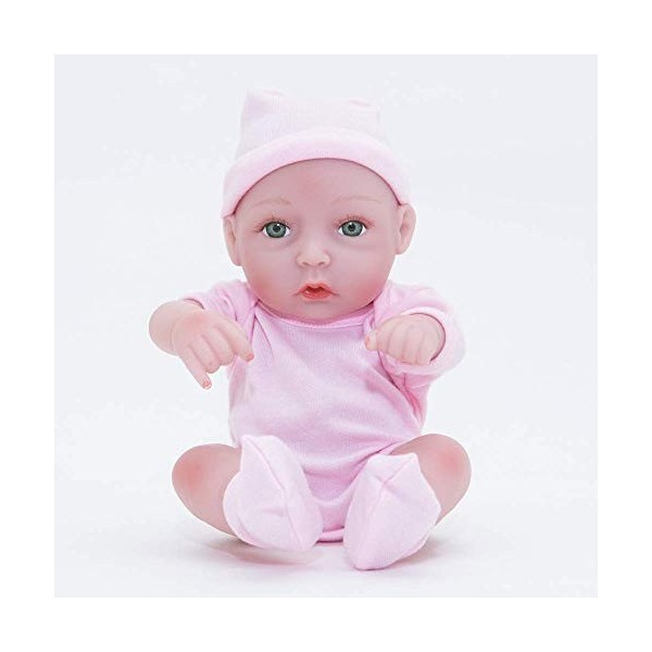 Reborn Baby Dolls, Simulation Reborn Baby Doll 28cm Fille Réaliste Doux Silicone Enfant Jouet Cadeau, Poupées Nourrissantes