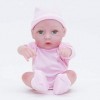 Reborn Baby Dolls, Simulation Reborn Baby Doll 28cm Fille Réaliste Doux Silicone Enfant Jouet Cadeau, Poupées Nourrissantes