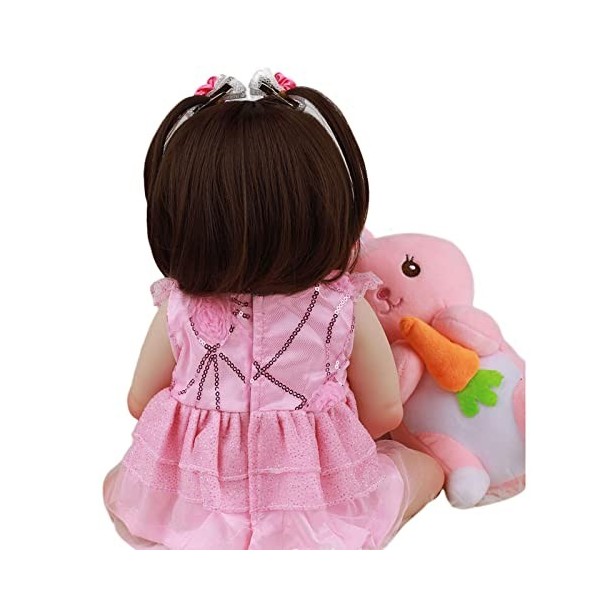 Reborn Baby Dolls Filles 18 Pouce 48 Cm Vinyle De Silicone Souple Réaliste À La Main La Vie Réelle Bébé Poupées Nouveau-Né Po