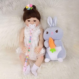 Réaliste 18 Pouces 48 Cm Reborn Bébé Poupées Fille en Vinyle De Silicone Souple Beau Fait À La Main Vraie Vie Nouveau-Né Bébé