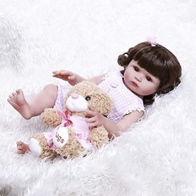 47 cm Grande Taille Reborn poupée, 19 Pouces Corps Entier Doux Silicone Bebe poupée Reborn Enfant en Bas âge pour Fille Princ