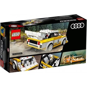 LEGO 76897 Speed Champions 1985 Audi Sport Quattro S1, Maquette Voiture de Course, Jouet Fille Garçon 7 Ans et Plus