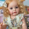 Pinky Reborn Poupées bébé en Silicone Lavable - Poupée réaliste pour Nouveau-né pour Enfants