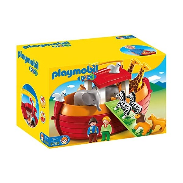 Playmobil - Arche de Noé Transportable - 6765 & Autocar de Voyage - 6773