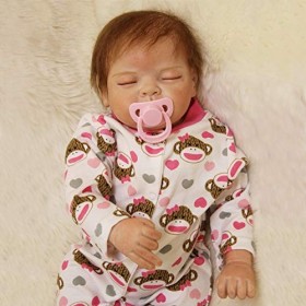 Poupées De Bébé Reborn en Vinyle Et Silicone Souple, Jouets danniversaire pour Garçons Et Filles, 20-22 Pouces, 50-55Cm