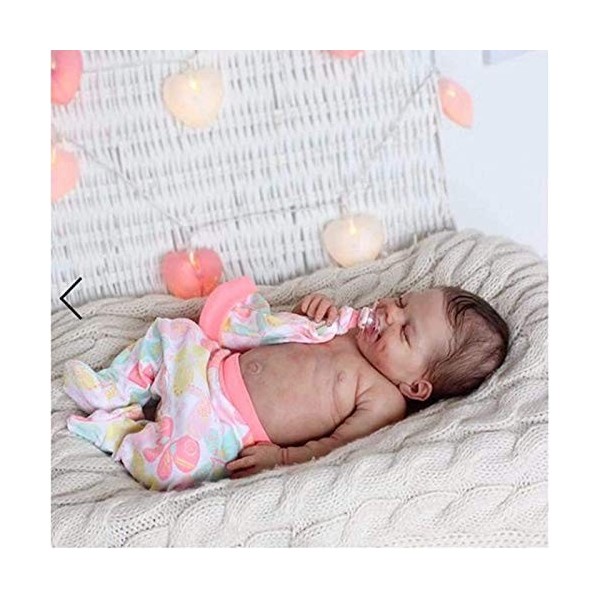 Poupée Reborn Réaliste, 22 Pouces, 55 Cm, en Vinyle De Silicone Souple, Poupées De Bébé Réelles avec Vêtements pour Collectio