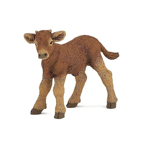 Papo- Veau limousin LA Vie A LA Ferme Animaux Figurine, 51132, Multicolore