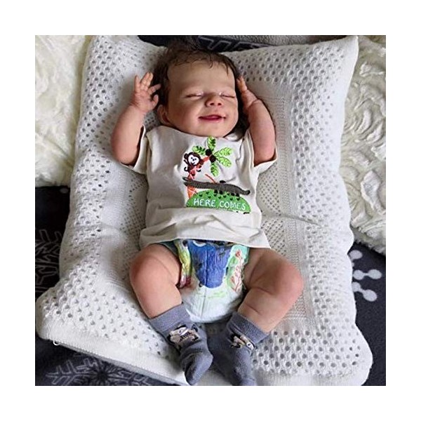 Vinyle Souple Fait À La Main Nouveau-Né Imulation Bébé Jumeaux Reborn Bébé Poupées Mignon Réaliste Fait À La Main en Silicone