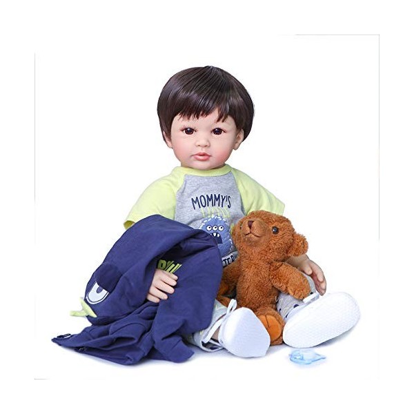 60Cm Réaliste Reborn Enfant en Bas Âge Fille Poupées Nouveau-Né Poupée Garçon Cadeau Reborn Poupées Bébés Jouets Réaliste Sil