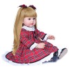 60Cm Cheveux Longs Silicone Souple Renaître Enfant en Bas Âge Fille Poupées Réaliste Nouveau-Né Poupée Fille Cadeau Renaître 