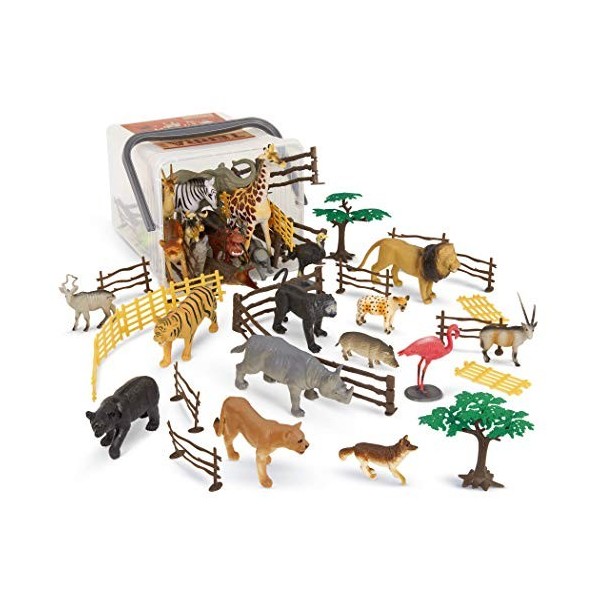 Terra by Battat Small Toy Playset – Wild Animal Figurines – Jungle World, AN2770Z, Couleur Unie, Large