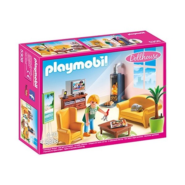 Playmobil- 5308 - Salon avec poêle à bois