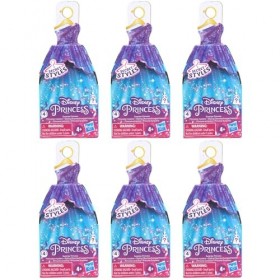 Disney Princess Secret Styles Ensembles de poupées articulées 9 cm 8,9 cm – Série 4 Tous 6 – Raiponce, Tiana, Blanche-Neige, 