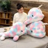 70cm-110cm Rainbow Narwhal Stuffed Toy Fée colorée Animaux de la mer en peluche Licorne Poupée jouets Coloré Seal Oreiller ch