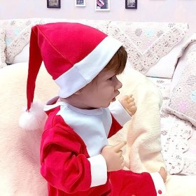 D-Boy Poupée de renaissance pour nouveau-né en silicone étanche 55,9 cm