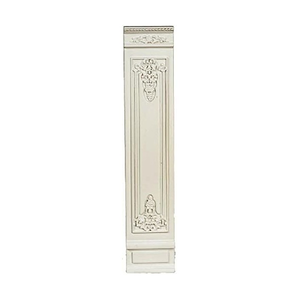 JBM Panneau mural style bouiserie française pour maison de poupée Blanc 5,1 cm