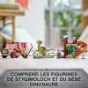 LEGO 76939 Jurassic World LÉvasion du Stygimoloch, Dinosaure Jouet, avec Voiture et Figurines, Dino à Construire, Cadeau pou
