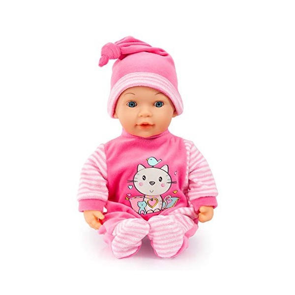 Bayer Design 93809AA, Poupon Tears Baby, poupée Qui pleure de Vraies Larmes, parlante, Yeux endormis, Corps Souple, avec Acce