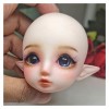 GUISHANLI 1/6 de coiffage de Maison de poupée DIY Mini Accessoires Mignons bjd poupées têtes Toys Elfe tête Chauve Nue poupée