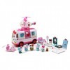 Simba - Hello Kitty - Playset de Secours - 1 Ambulance + 1 Hélico + 6 Figurines + Nombreux Accessoires Médicaux - 253246001