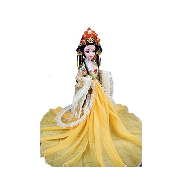 Poupée Chinoise De 12 Pouces, Poupées De Mode Figurine, 20 Poupées Articulées À Rotule Figurine Jouet + Maquillage + Accessoi