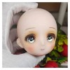 1/6 Bjd Poupée de maquillage de poupée poupée anime avec blue gris couleurs caricatures accessoires de moule mignon poupée fo