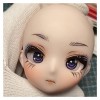 1/6 Bjd Poupée de maquillage de poupée poupée anime avec blue gris couleurs caricatures accessoires de moule mignon poupée fo