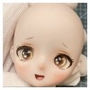 1/6 Bjd Poupée de maquillage de poupée poupée anime avec blue gris couleurs caricatures accessoires de moule mignon poupée fo