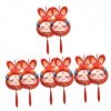 Totority 8 Pcs Année du Lapin Mascotte Lapin en Peluche Animal Année du Lapin Animal en Peluche Suspendu Lapin Poupée Peluche