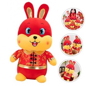 ibasenice 3 Pièces Mini Figurines De Lapin Jouet De Lapin Poupée De Lapin Année du Lapin Jouet en Peluche Lapin Marionnette P