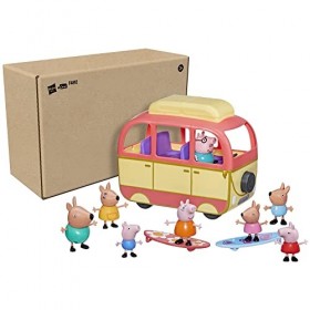 Peppa Pig, Peppa Visite LAustralie, Camping-Car Jouet Préscolaire Avec 8 Figurines, 4 Accessoires, à Partir de 3 Ans, F4892F