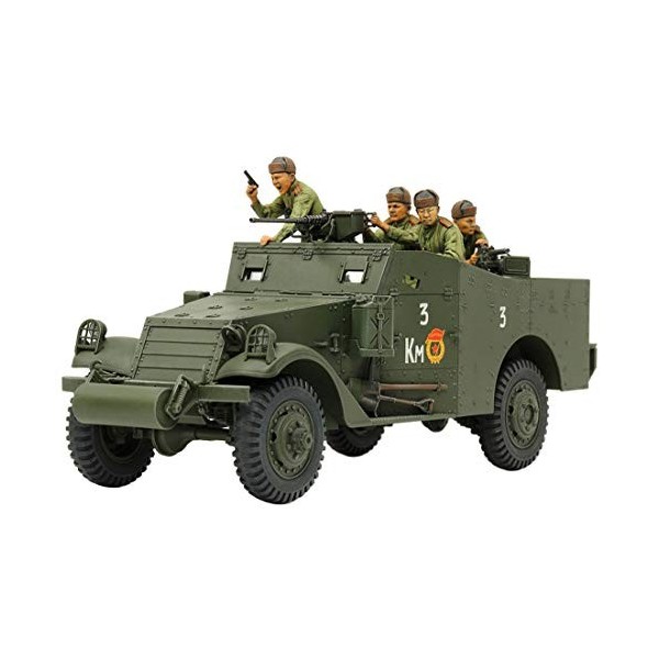 Tamiya 35363 – 1:35 US M3A1 Scout Car/Voiture de poussée, modélisme, kit de Construction en Plastique, Loisirs, Bricolage, Co