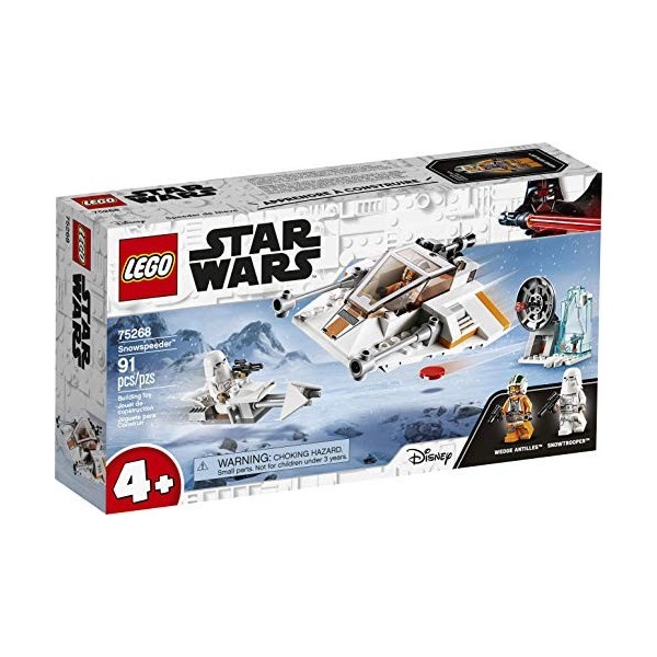LEGO Star Wars, Snowspeeder et Speeder Bike, Set de Jeu avec Bases de démarrage pour Enfants en âge préscolaire, 119 pièces, 