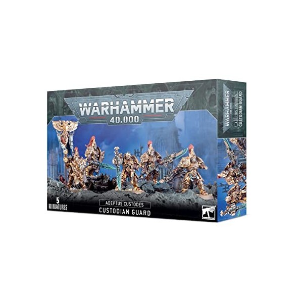 Games Workshop Warhammer 40k - Adeptus Custodes Custodian Guard 99120108006 Noir