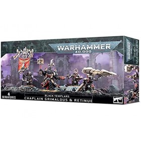 Warhammer 40k - Black Templars Chapelain Grimaldus et sa Suite FR 