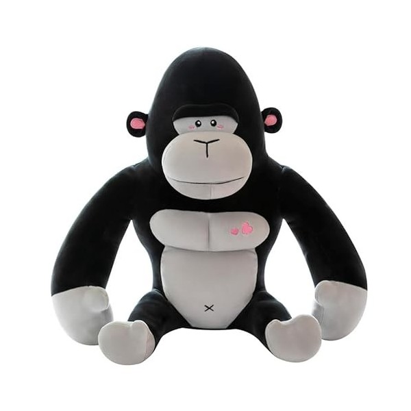 futs Poupée chimpanzé, Oreiller Singe, Jouet en Peluche Kong Kong, Taille de poupée, poupée en Tissu, poupée Gorille Mignonne