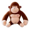 futs Poupée chimpanzé, Oreiller Singe, Jouet en Peluche Kong Kong, Taille de poupée, poupée en Tissu, poupée Gorille Mignonne