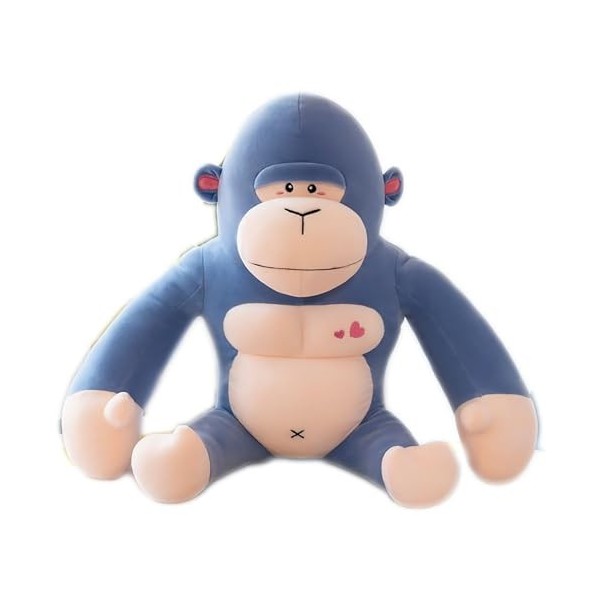 futs Poupée chimpanzé, Oreiller Singe, Jouet en Peluche Kong Kong, Taille de poupée, poupée en Tissu, poupée Gorille Mignonne