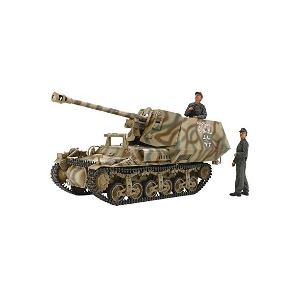 Tamiya 35370-000 1:35 Deutscher SD.Kfz.135 Marder I Jagdpanzer, Modellbau Kit Plastikbau Kit de Construction à Assembler, Rép