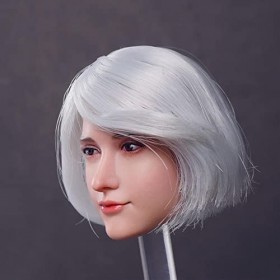 CNMHG Sculpture De Tête De Figurine Femme à Léchelle 1/6, Sculpture De Tête De Beauté Douce Européenne Et Américaine, FG066,