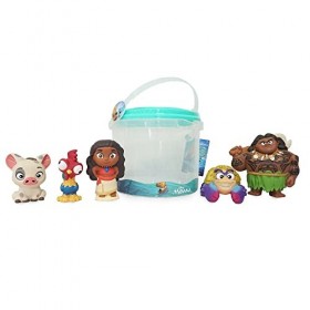 Disney Store Official Jouets pour Le Bain Vaiana, 5 pcs, Contient Les Personnages Vaiana, Maui, Pua, Hei-Hei, et Tamatoa dans