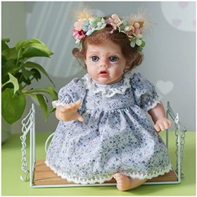 Babies Reborn Poupées en silicone de 35,6 cm pour tout-petit, mini poupée de renaissance, le meilleur anniversaire