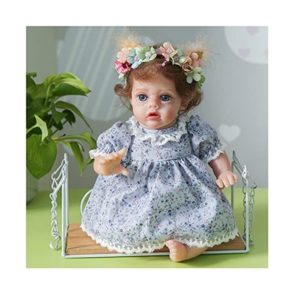 Babies Reborn Poupées en silicone de 35,6 cm pour tout-petit, mini poupée de renaissance, le meilleur anniversaire