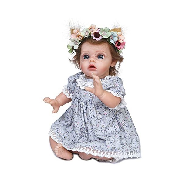 Babies Reborn Poupées en silicone de 35,6 cm pour tout-petit, mini poupée de renaissance, le meilleur anniversaire