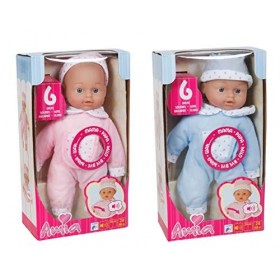 VEDES Großhandel GmbH - Ware 0050303985 AM Poupée Parlante avec Bonnet 28 cm