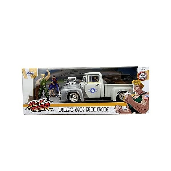 Jada Toys Street Fighter - Guile & 1956 Ford F-100-1:24