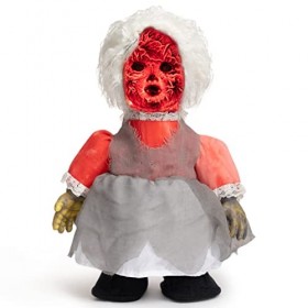 HOHO Décorations dHalloween - Poupée effrayante effrayante - Bébé fantôme - Induction activée par la voix - Avec son horribl